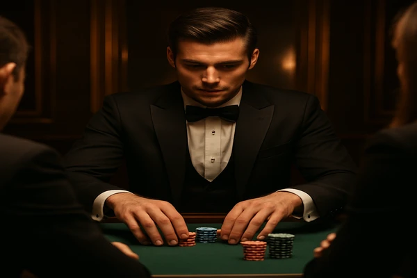 pkLock এর সাথে একজন নারী ল্যাপটপে অনলাইন গেম উপভোগ করছেন, চারদিকে উজ্জ্বল গেমিং প্ল্যাটফর্মের পরিবেশ ছড়িয়ে পড়ছে